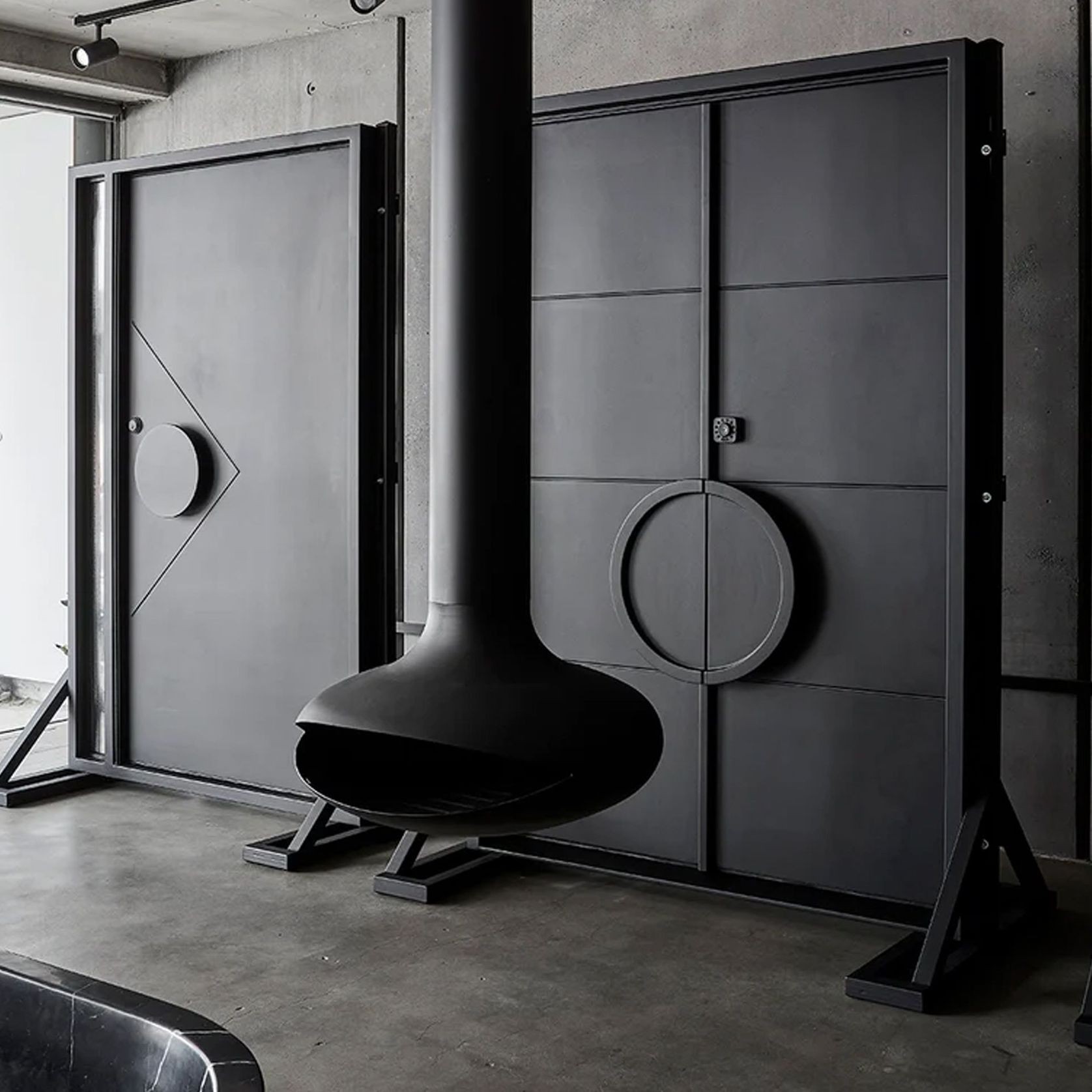 Zen Elegante Wood Burning Suspended Fireplace gallery detail image