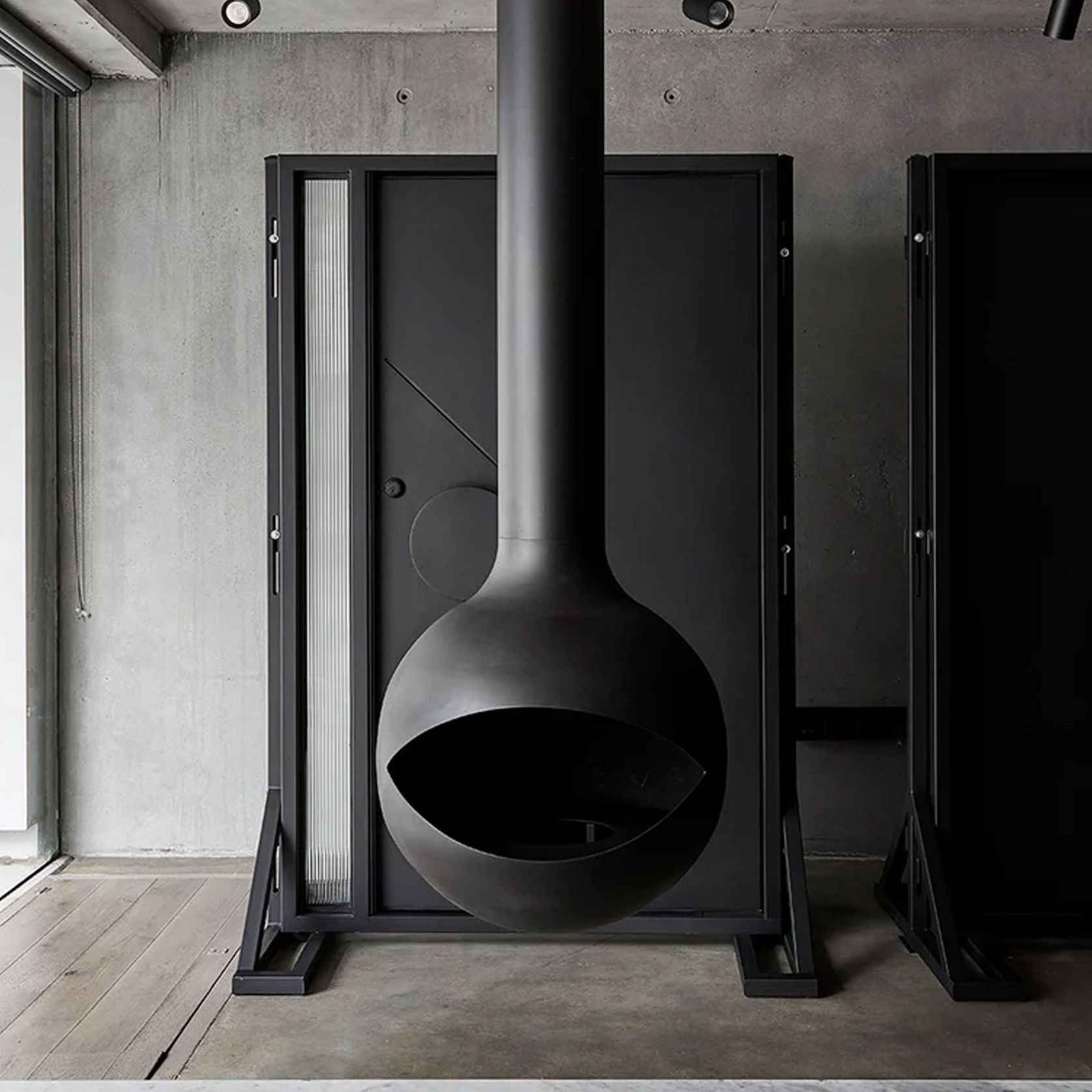 Zen Occhio Wood Burning Suspended Fireplace gallery detail image