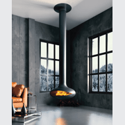 Zen Suspended Elegante Wood Fireplace gallery detail image