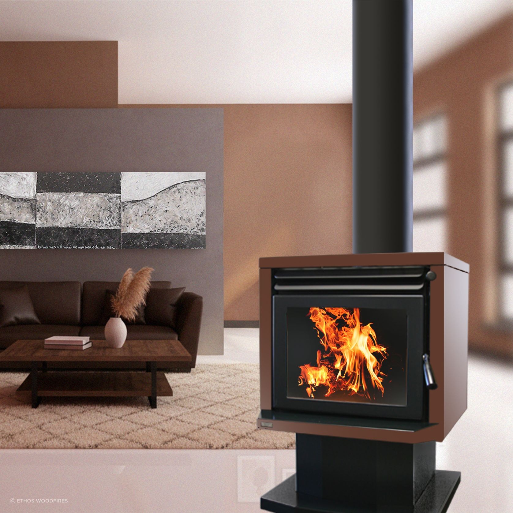 Genesis Freestanding Wood Fire gallery detail image