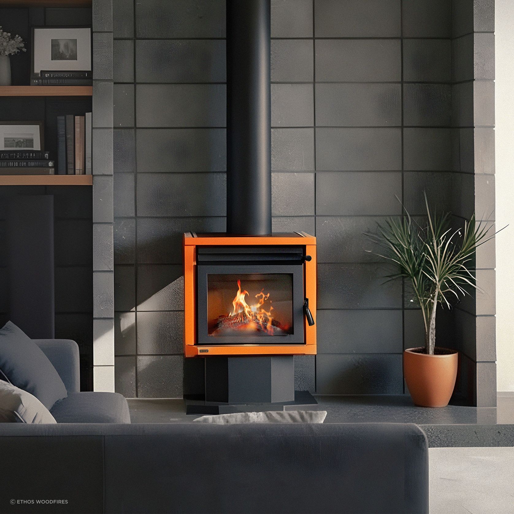 Genesis Freestanding Wood Fire gallery detail image