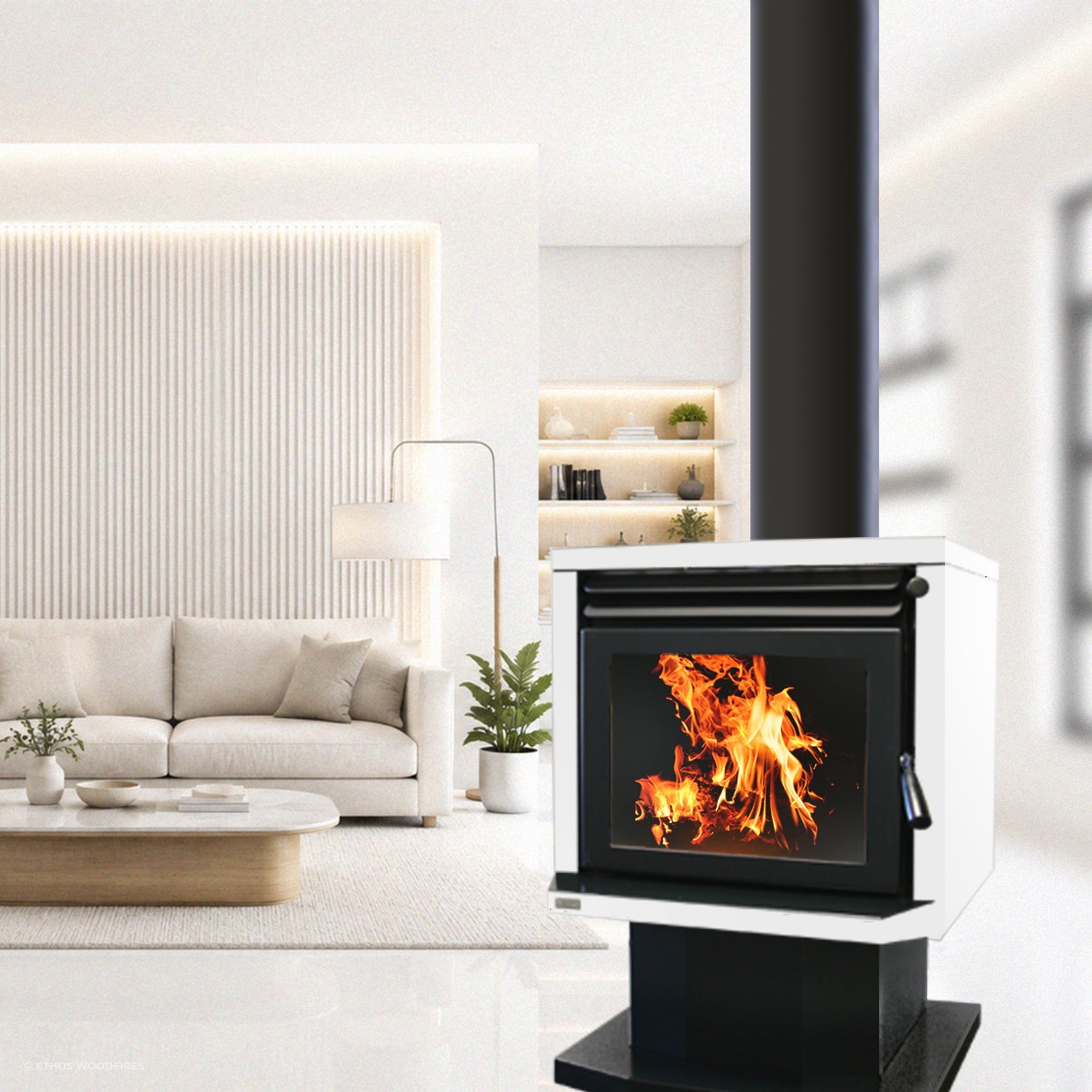 Genesis Freestanding Wood Fire gallery detail image