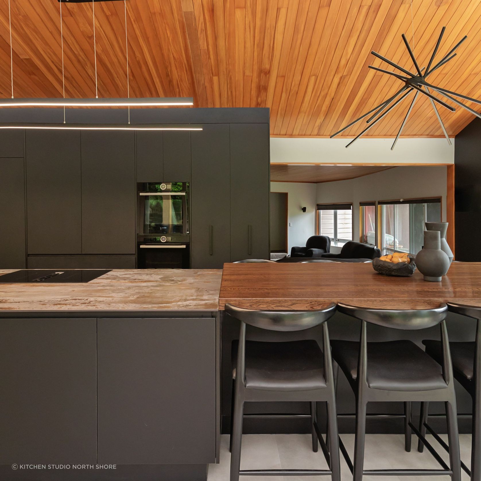 Stained Oak Benchtop gallery detail image