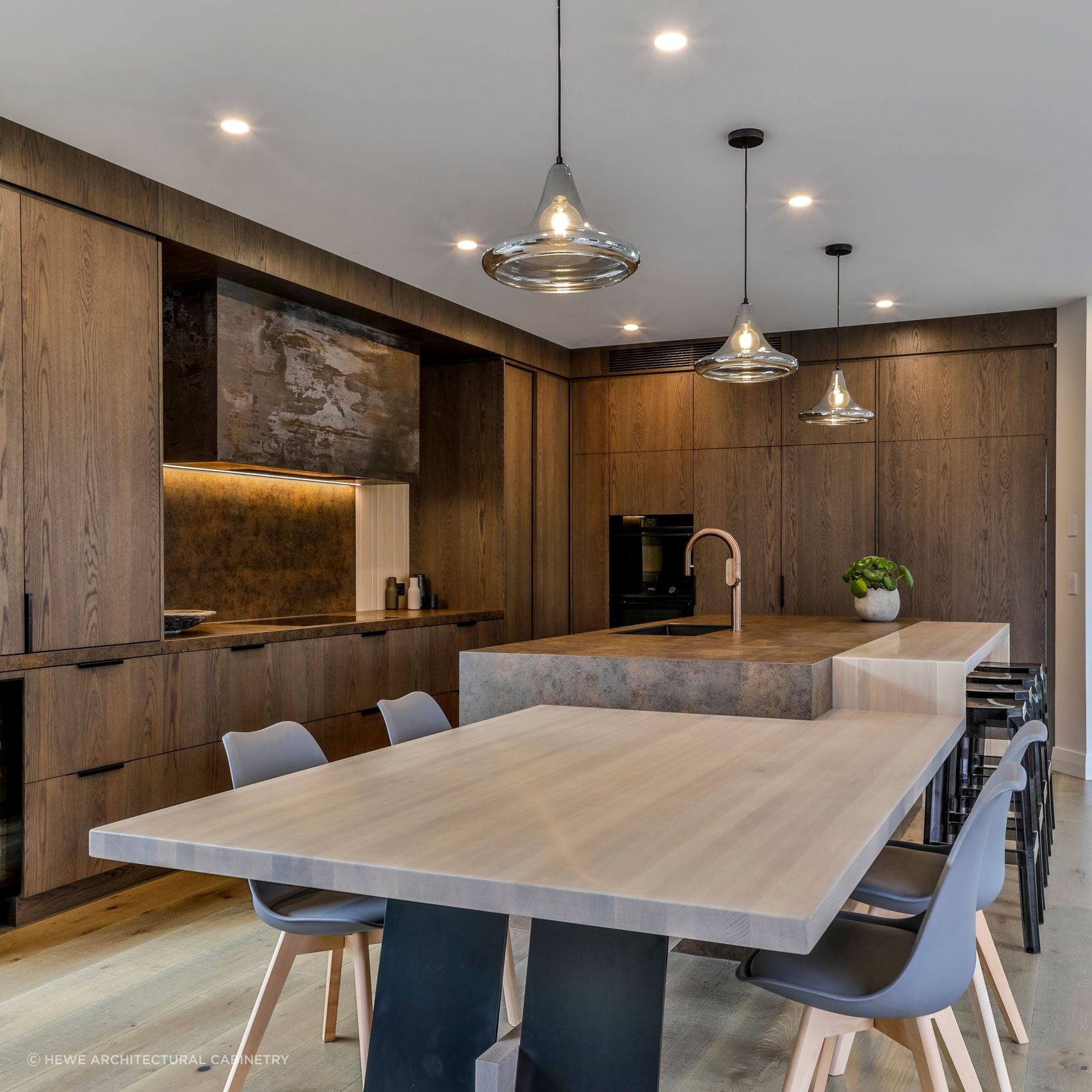 Stained Oak Benchtop gallery detail image