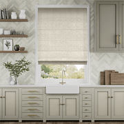 Bijou Linen Oatmeal | Roman Blinds gallery detail image