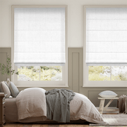 Bijou Linen White | Roman Blinds gallery detail image