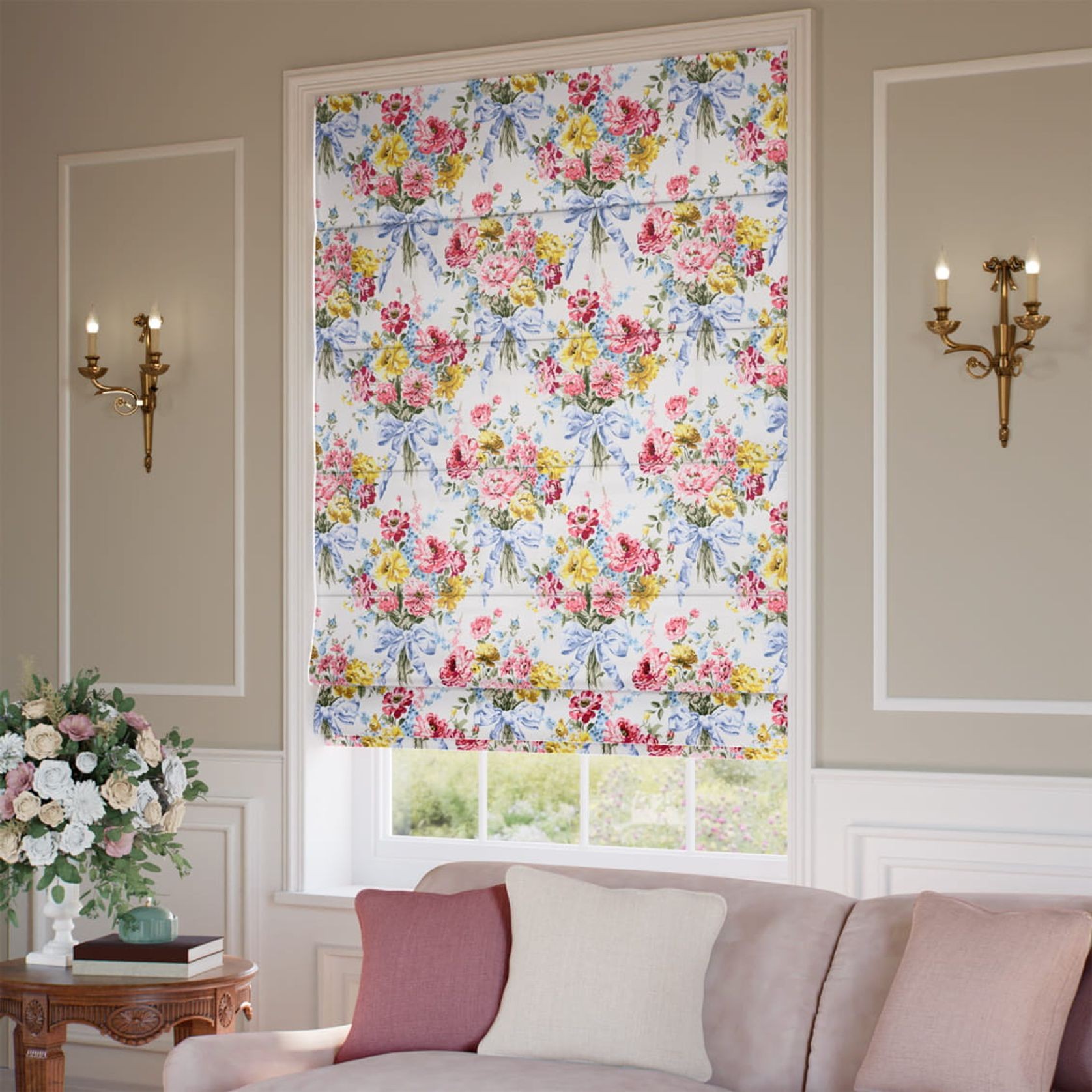 Liberty & Bridgerton Bow Bouquet | Roman Blind gallery detail image