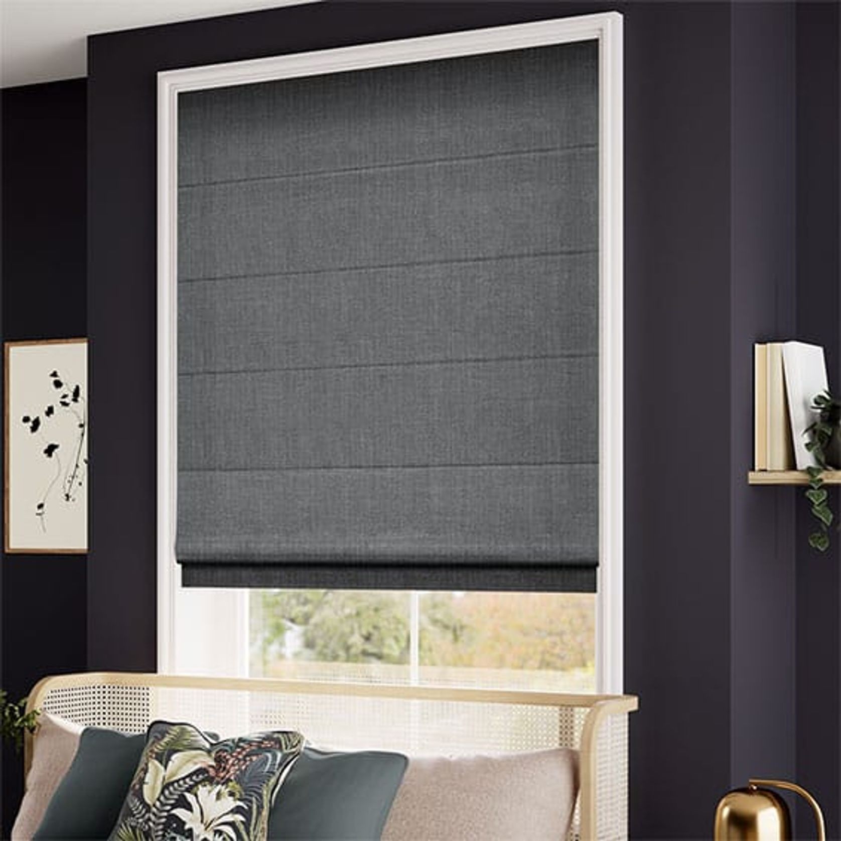 Cavendish Flint | Roman Blinds gallery detail image