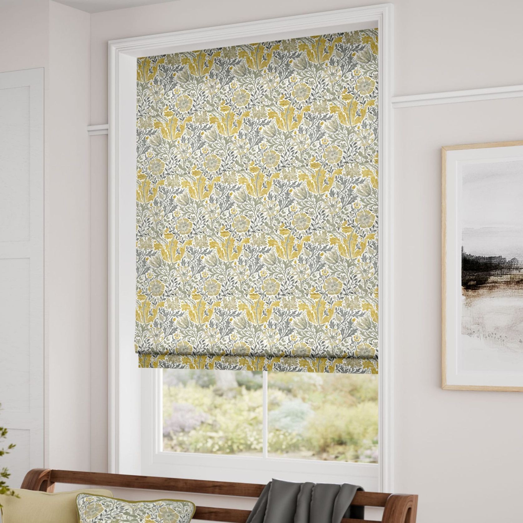 William Morris Compton Buttercup | Roman Blinds gallery detail image