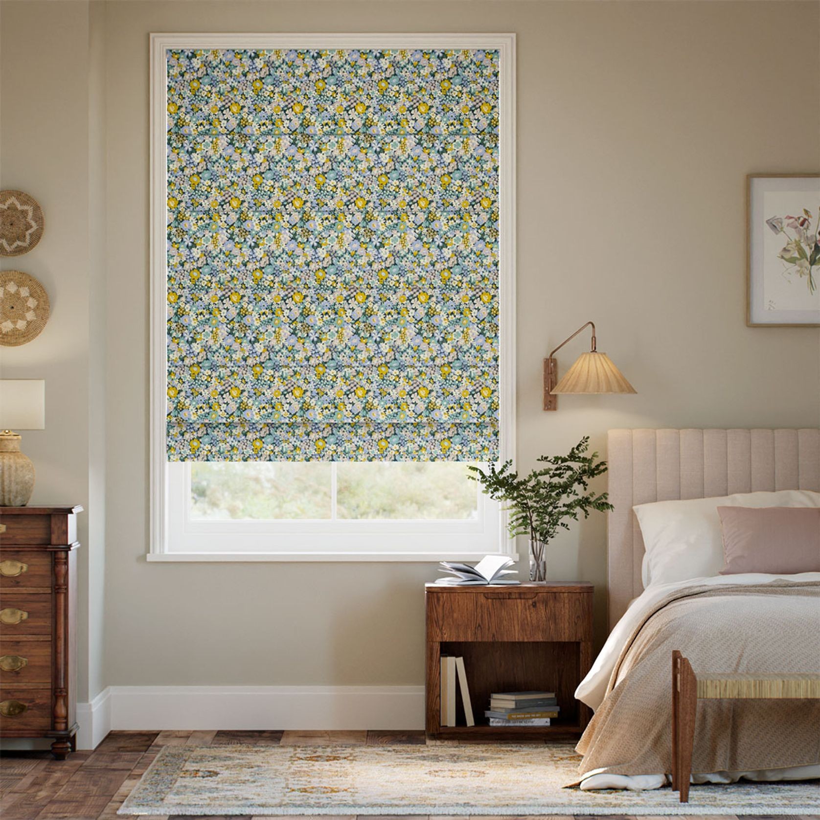 Liberty Frances Bloom Ochre | Roman Blinds gallery detail image