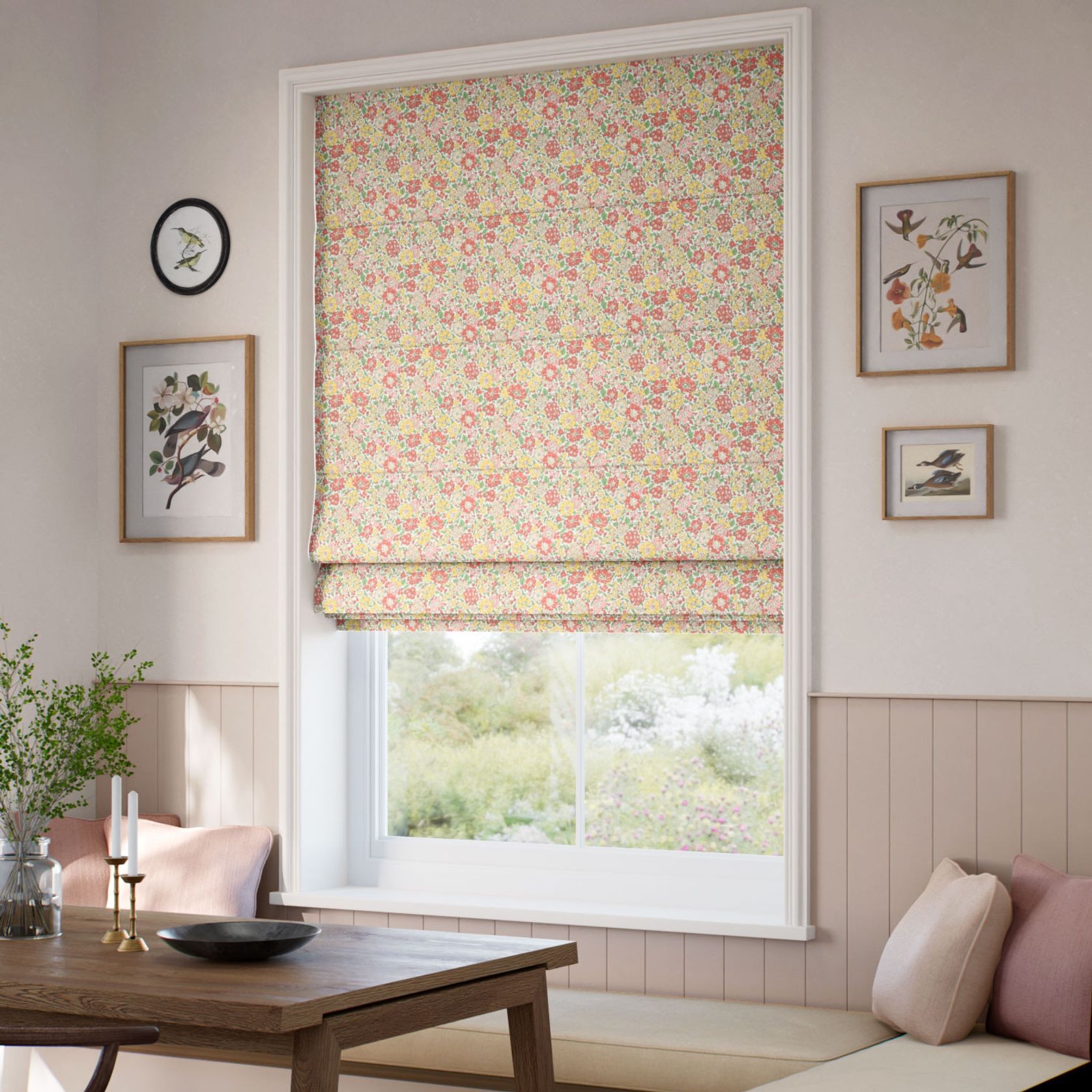 Liberty Glen Lyon Rhubarb | Roman Blinds gallery detail image