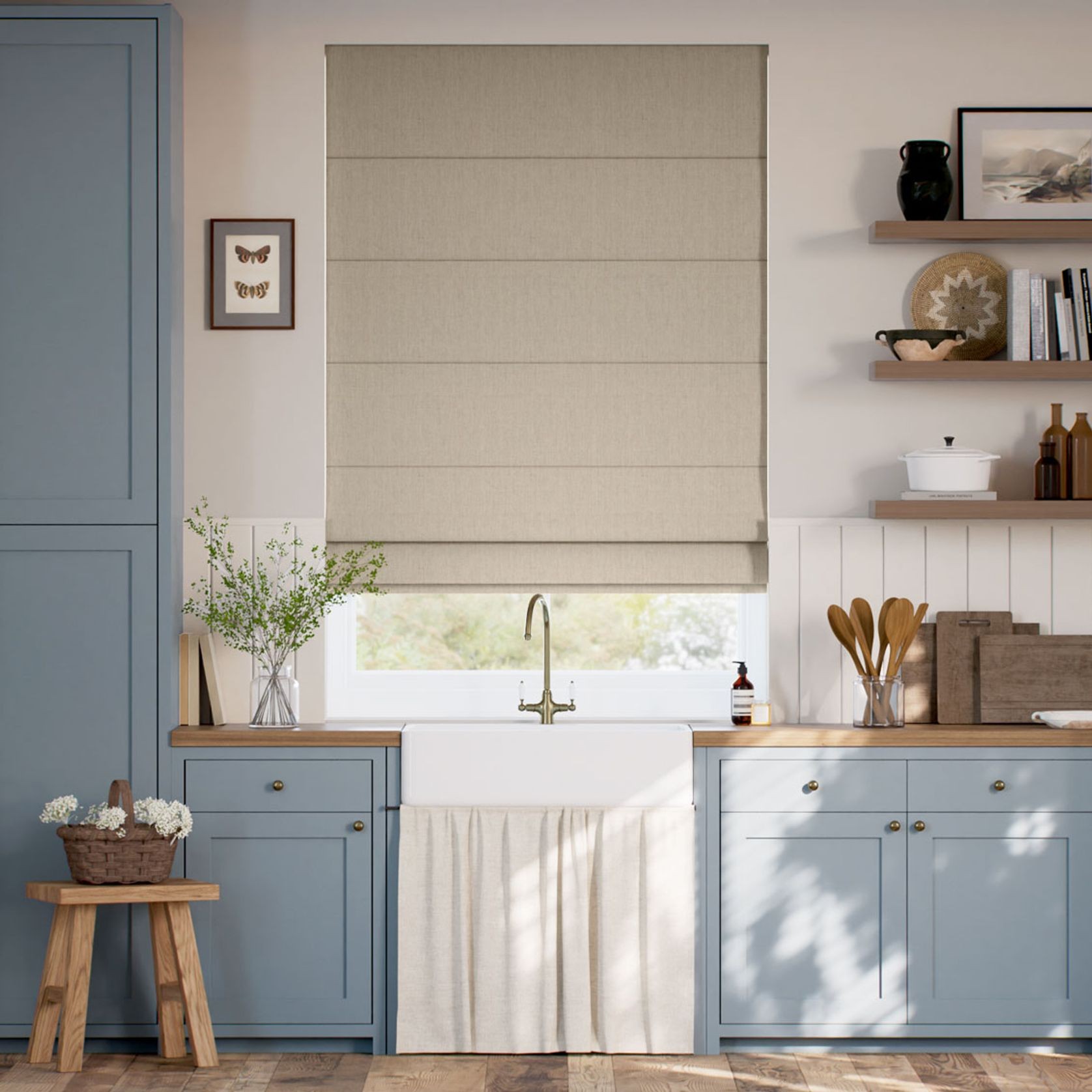 Linen Hopsack | Roman Blinds gallery detail image