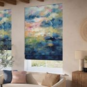 Clarke & Clarke Nairobi Sky Blue | Roman Blinds gallery detail image