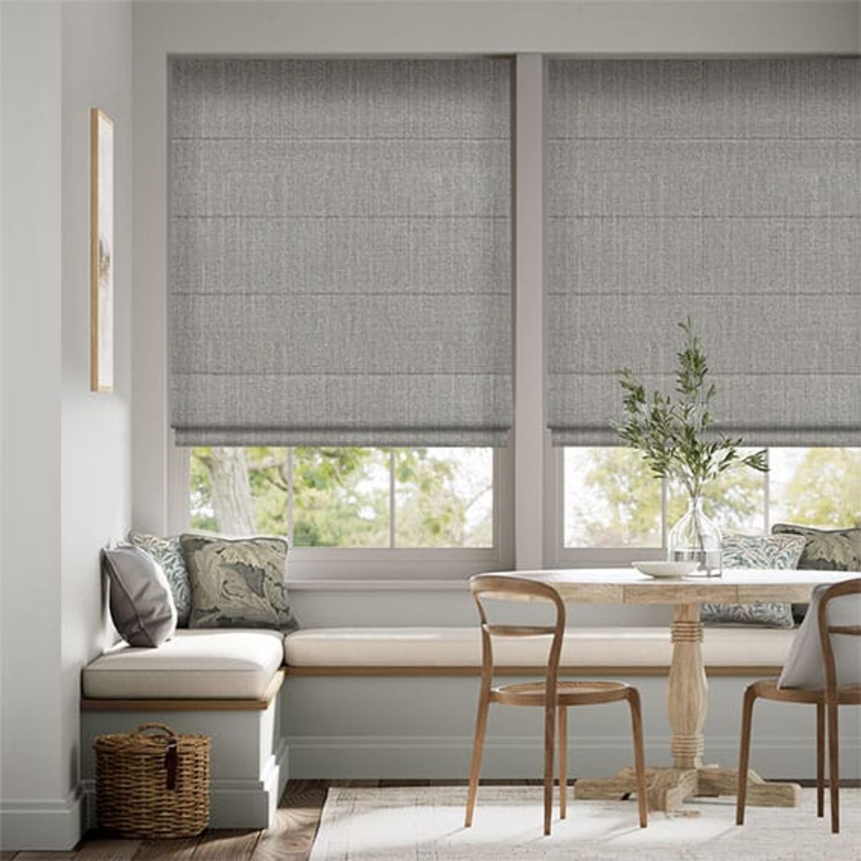 Paleo Linen Elephant Grey | Roman Blinds gallery detail image