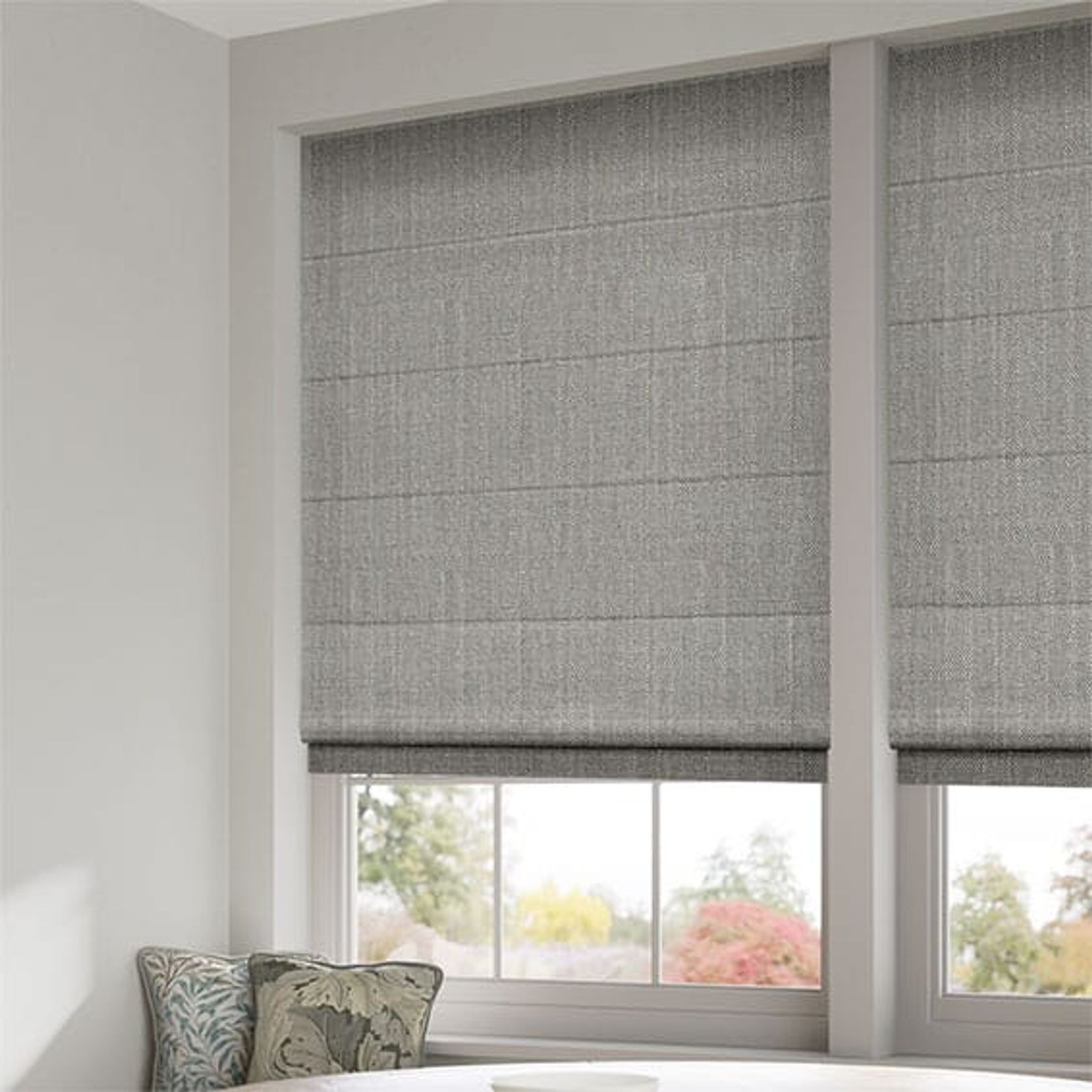 Paleo Linen Elephant Grey | Roman Blinds gallery detail image