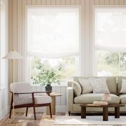 Tahiti Sheer Snow Relaxed | Roman Blinds gallery detail image