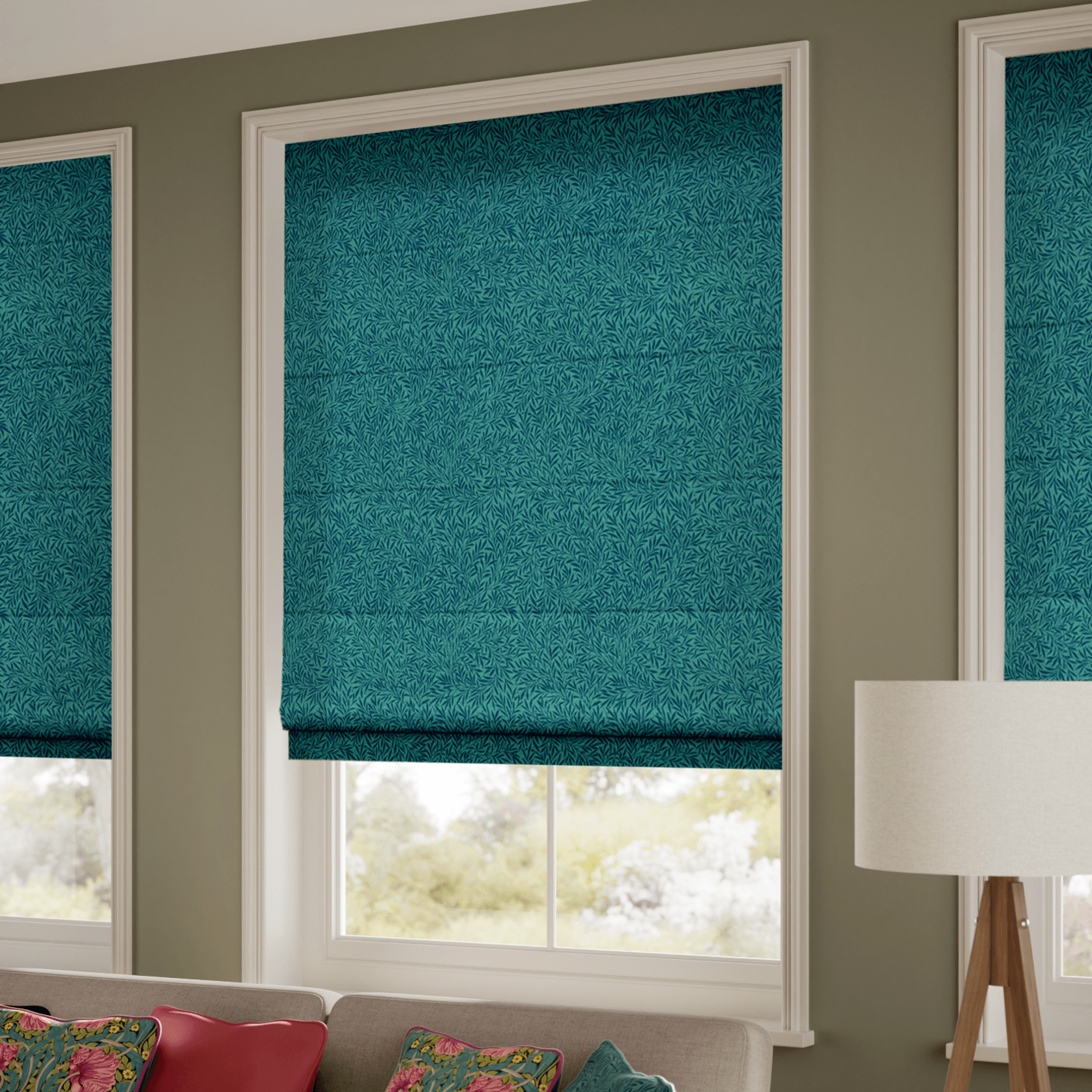 William Morris Willow Jade | Roman Blinds gallery detail image