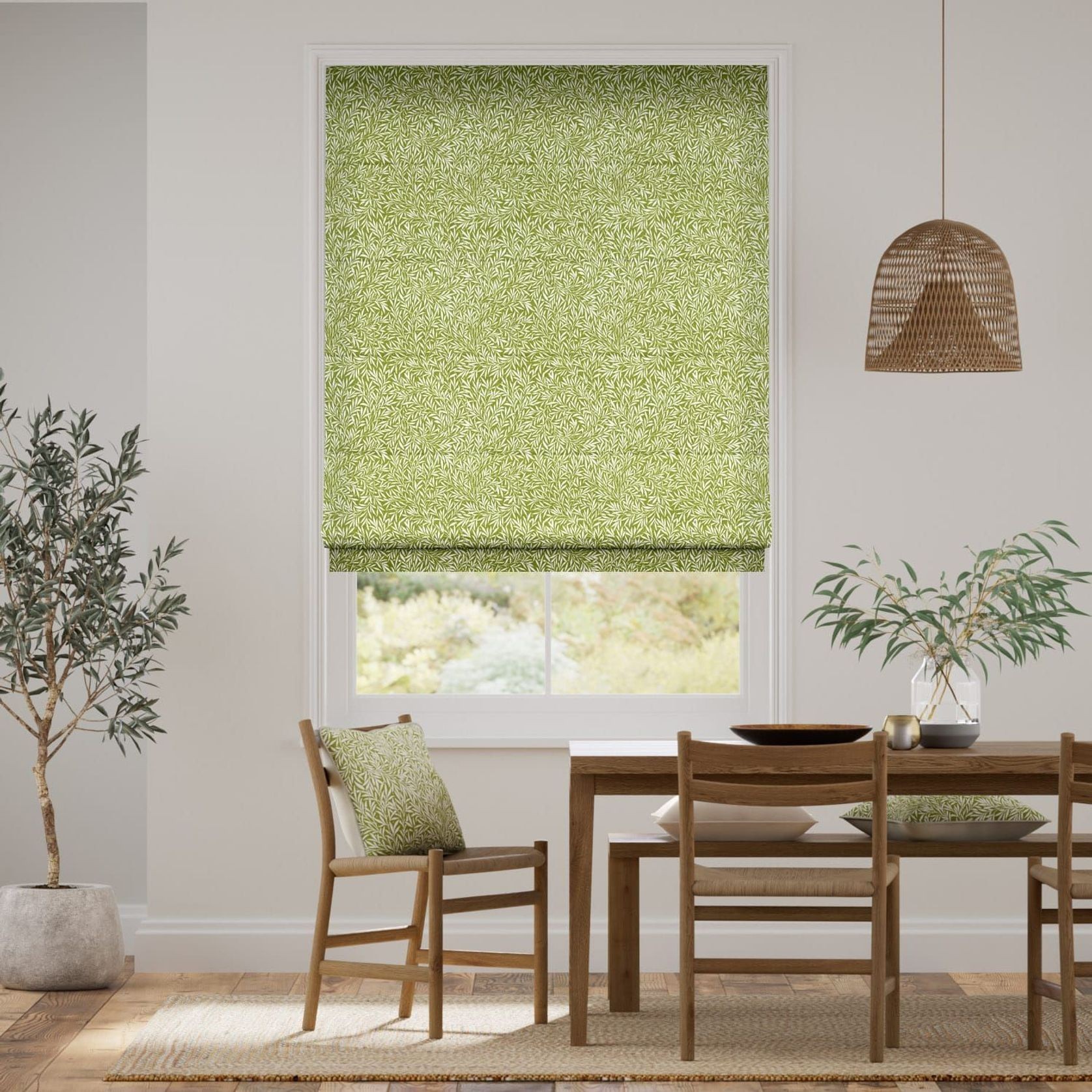 William Morris Willow Olive | Roman Blinds gallery detail image