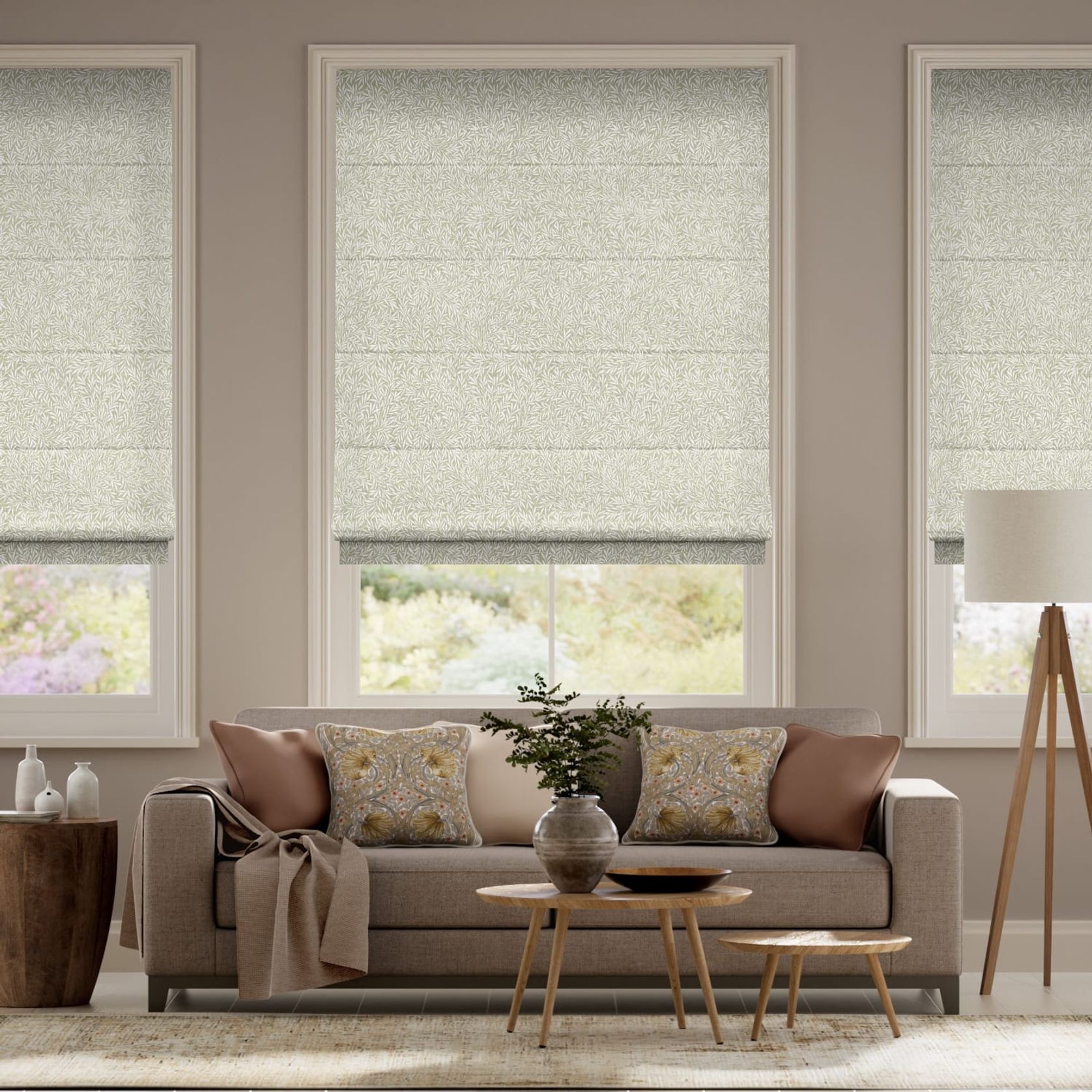 William Morris Willow Porcelain | Roman Blinds gallery detail image