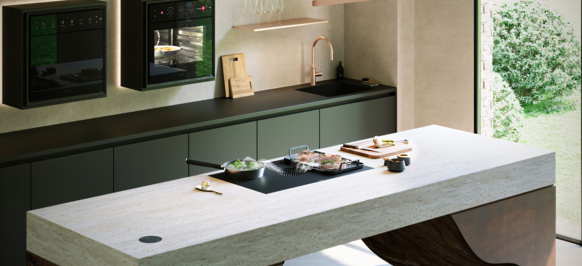 A refined approach to open-plan kitchen design with the BORA X Pure