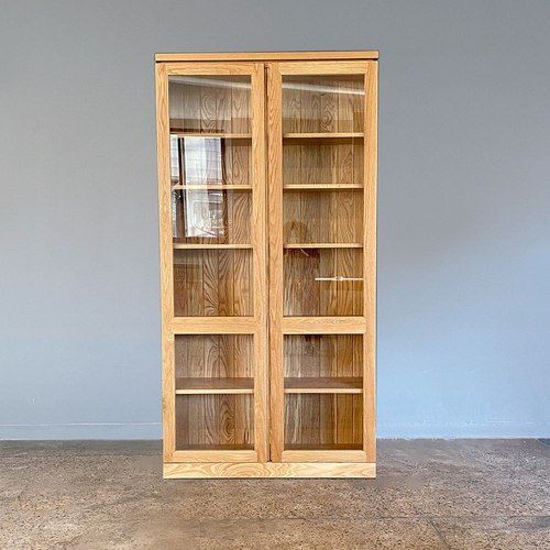 Contempo Timber Bookcase with Display Doors