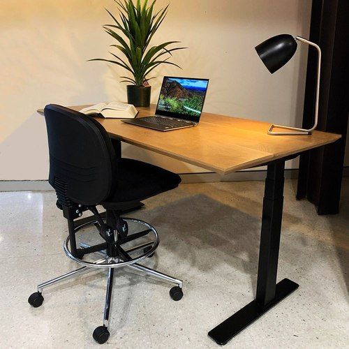 Zylem Height Adjustable Timber Office Desk