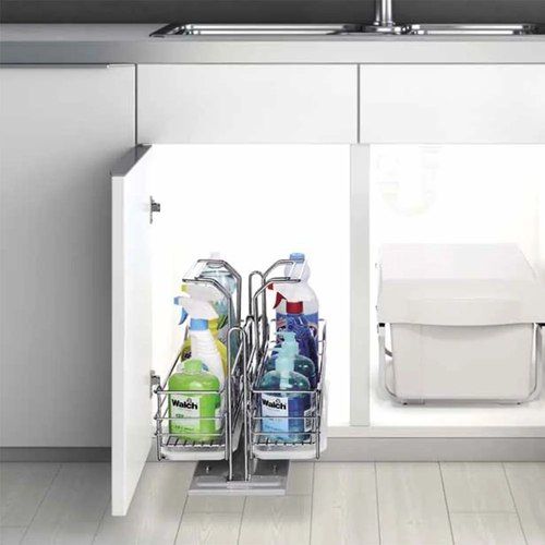 Larder Undersink Cleaning Pull-Out Storage - with Lift