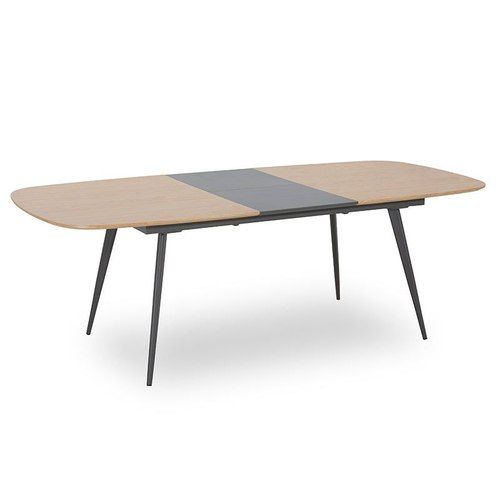 DALARY Extendable Dining Table 180/230cm Natural/Grey