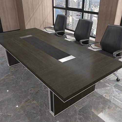 MATEES Boardroom Table 2.8M - Grey/ Brown