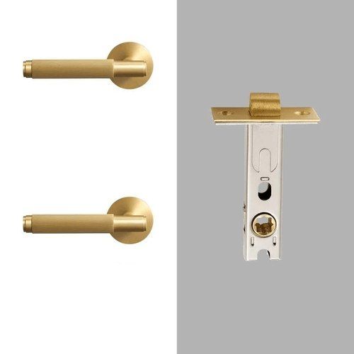 Luxe Doorware - Toorak Door Handles Passage Set - Brass