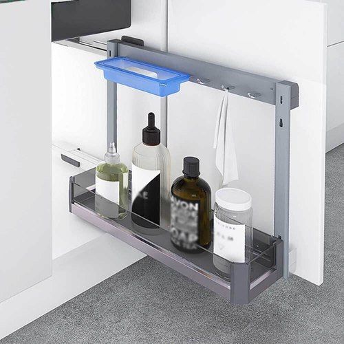 Galley Kitchen Pull-Out Cupboard Organiser Suits 300mm