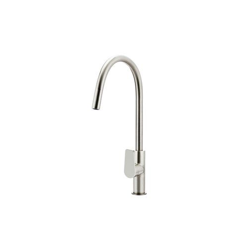 Round Paddle Piccola PullOut Kitchen Mixer - BNickel