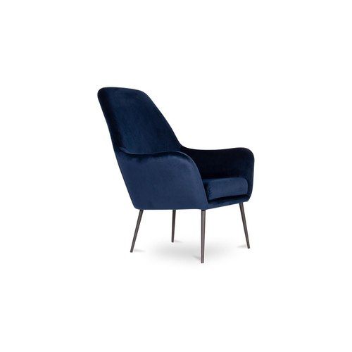 Soho Lounge Chair - Navy Blue Velvet