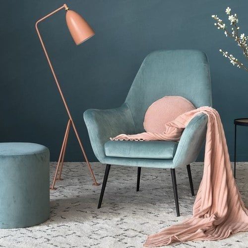 Soho Lounge Chair - Green Velvet