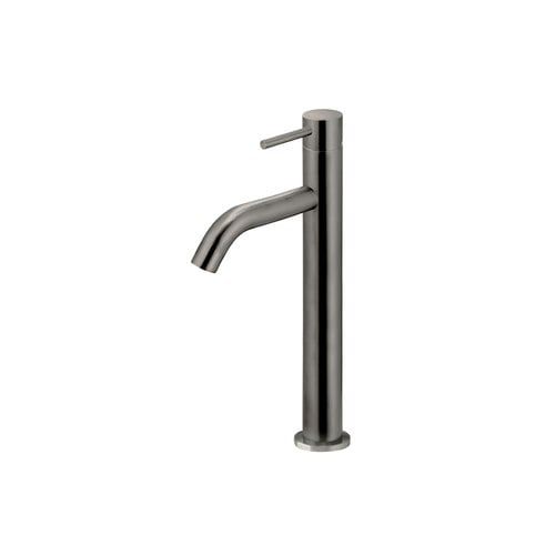 Piccola Tall Basin Mixer Tap with 130mm Spout - Shadow