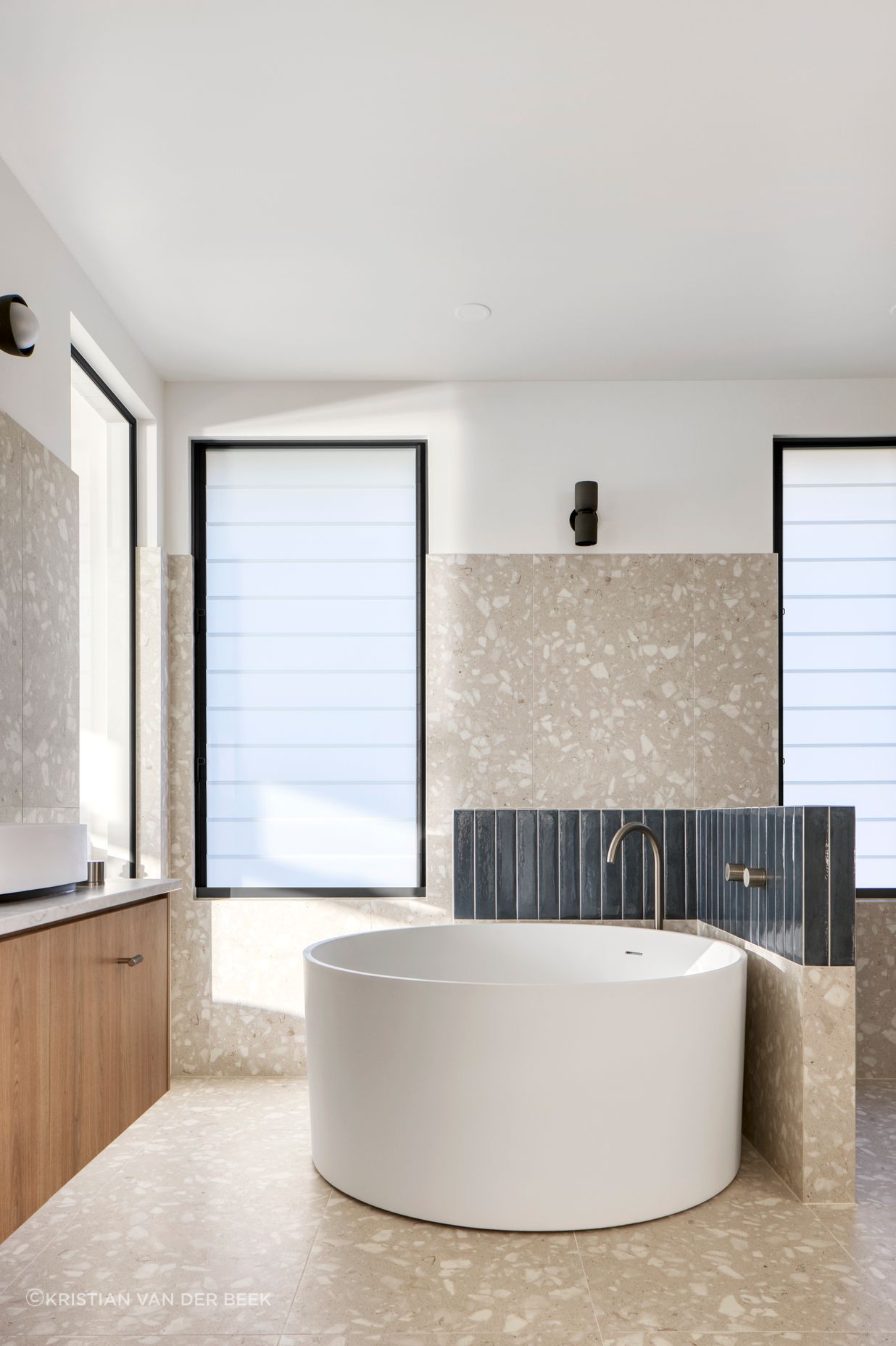 The Master ensuite with an elegant material mix