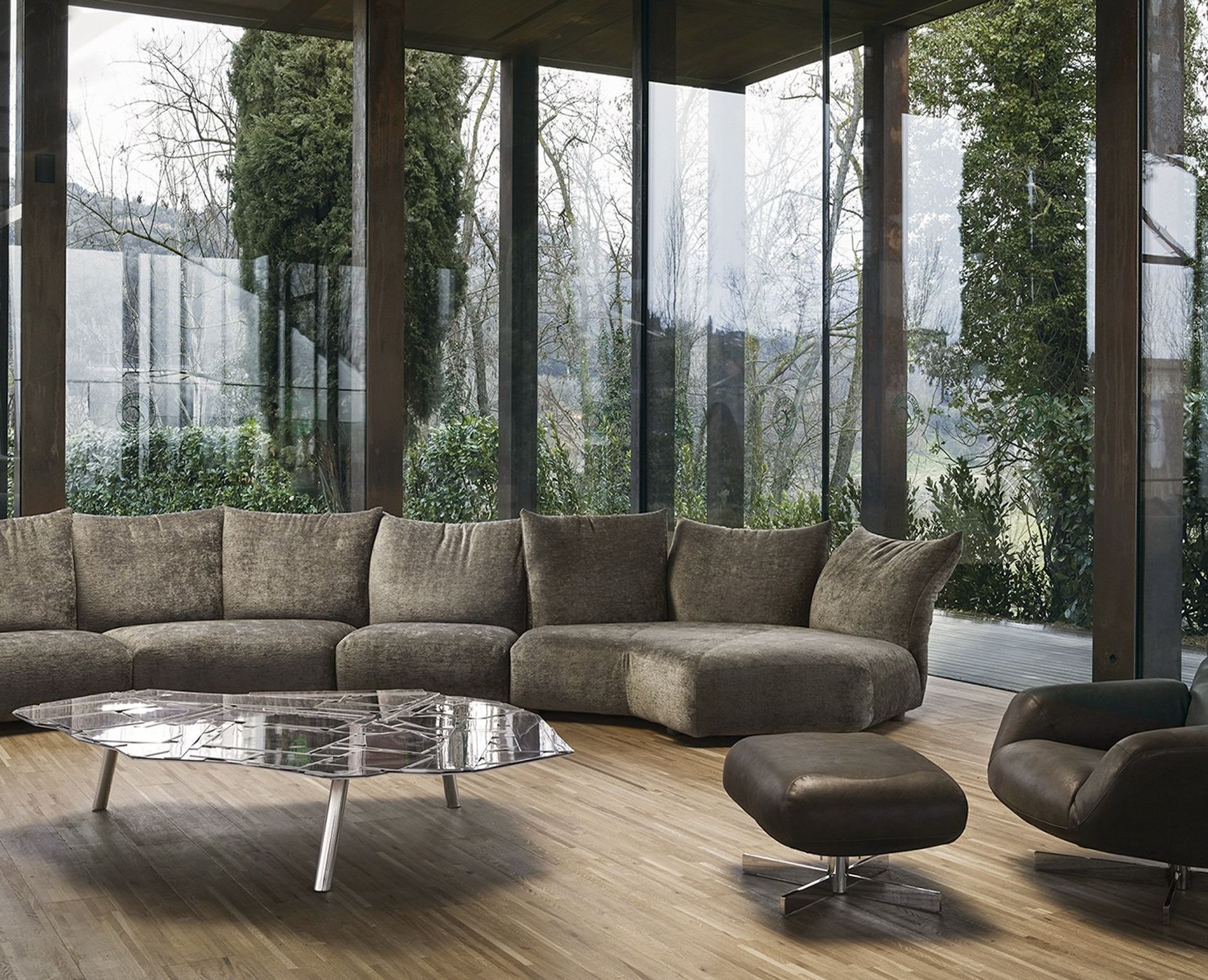 Living spaces grey sofa 2025