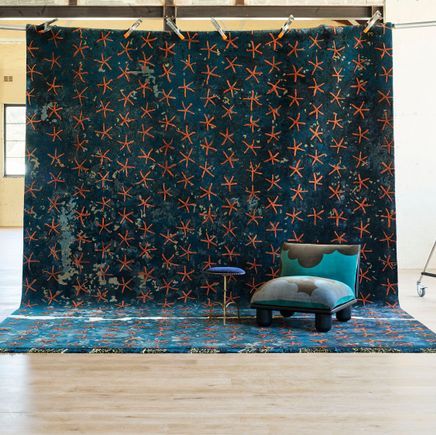 This whimsical Egyptian-inspired rug collection traverses lands real and fictional