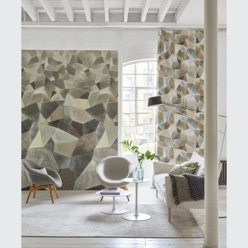 Geo Moderne Wallpaper | Fabric by Designers Guild