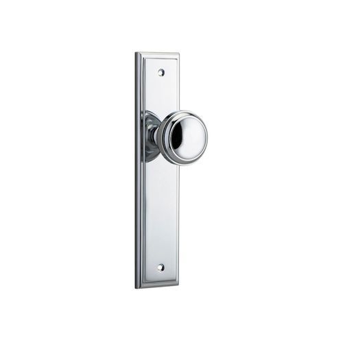 Iver Paddington Door Knob Stepped Backplate Latch Chrome Plated 11838 - Customise to your needs