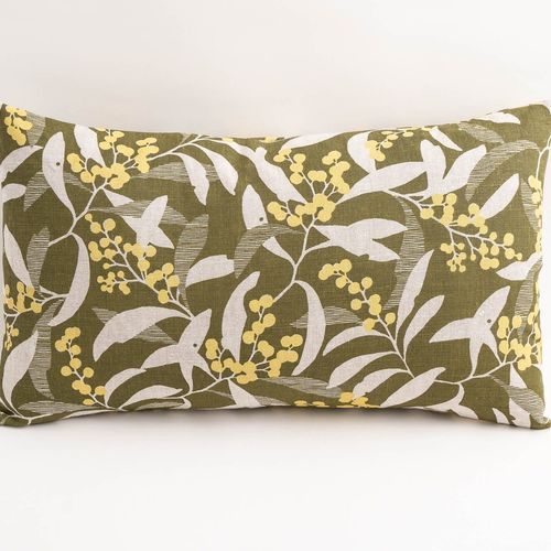 Rectangle Cushion - Golden Wattle in Bushleaf