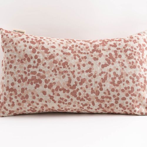 Rectangle Cushion - Spotted Quoll in Rose  Riversalt