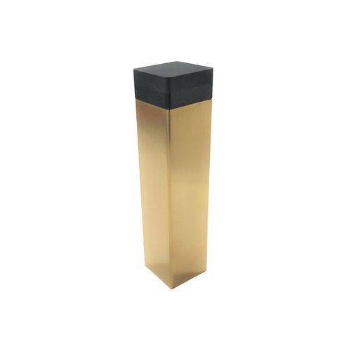 Square Brushed Brass Rubber Door Stop I Mucheln