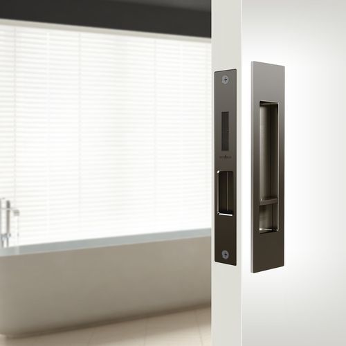 Mardeco 'M' Series Flush Pull Privacy Set Bronze for Sliding Doors BR8004SET