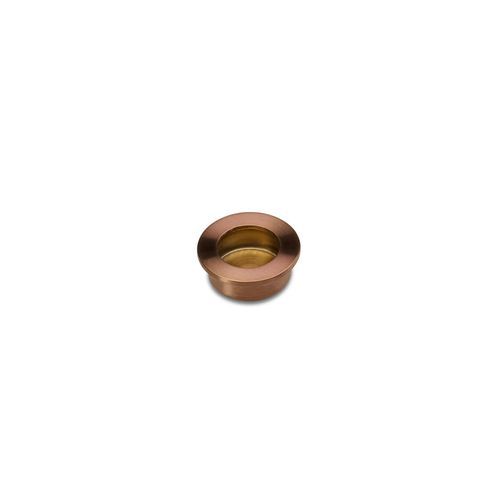 Brushed Copper FLUSH PULL Round Handle 30mm Open Design