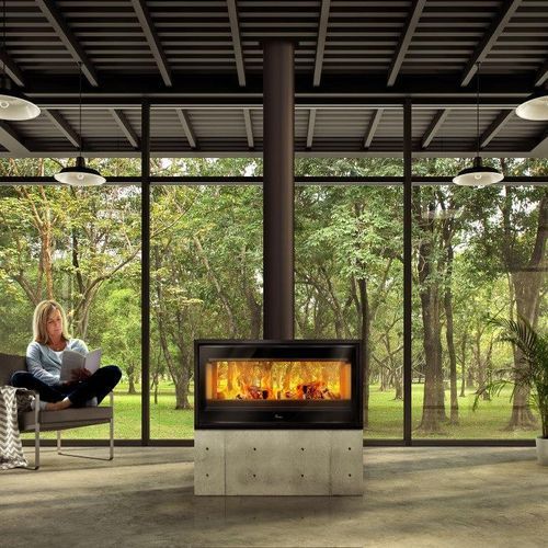 Heat & Glo indoor outdoor double sided gas fireplace in Pittsburgh PA