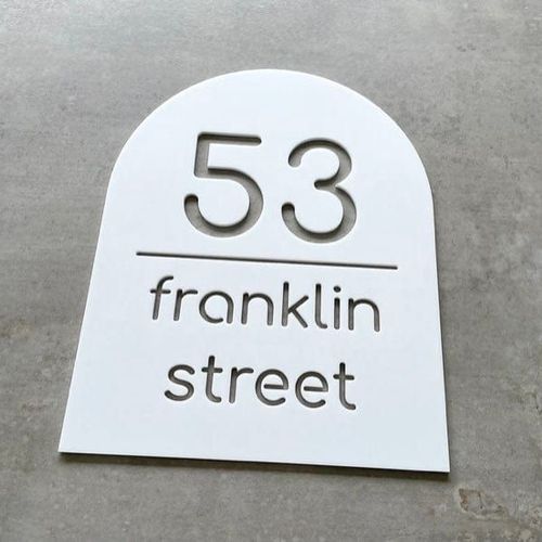 Personalised Arch House Sign