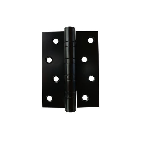 Black Door Hinge 100 x 75mm (2 Hinges) FIXED PIN