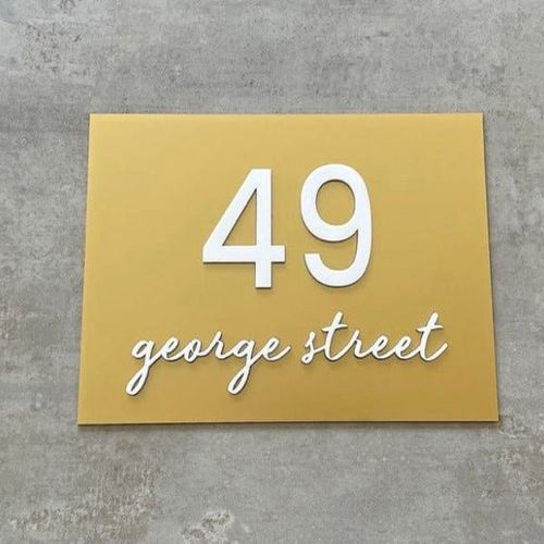 Personalised Script House Sign