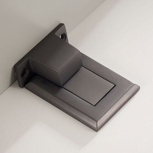 Luxe Doorware - Malvern Flush Magnetic Door Stop - Gunmetal